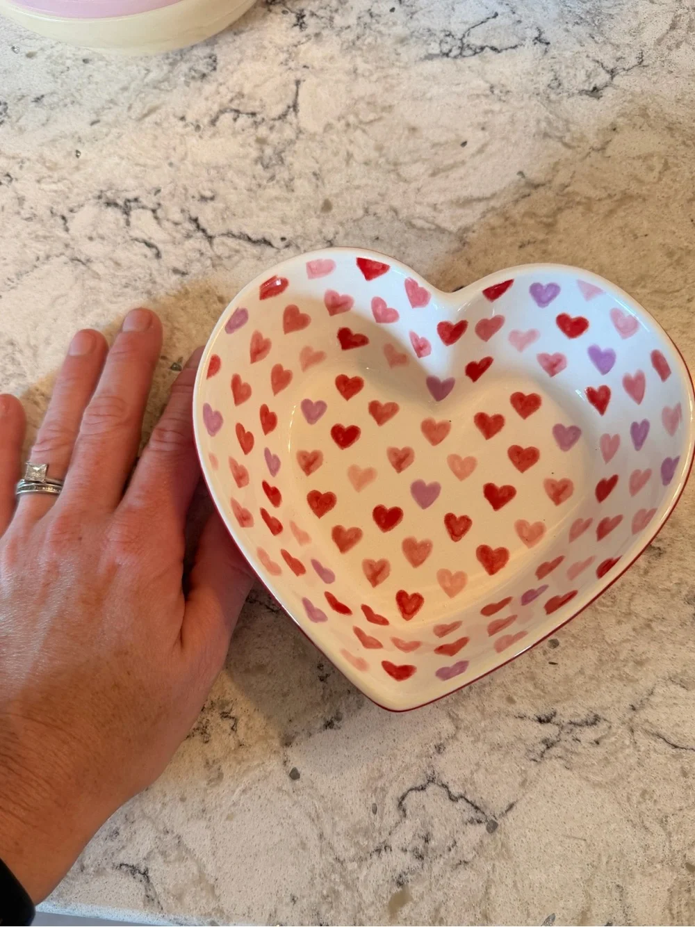 Like new Sur La Table Heart-Shaped Earthenware Bowl